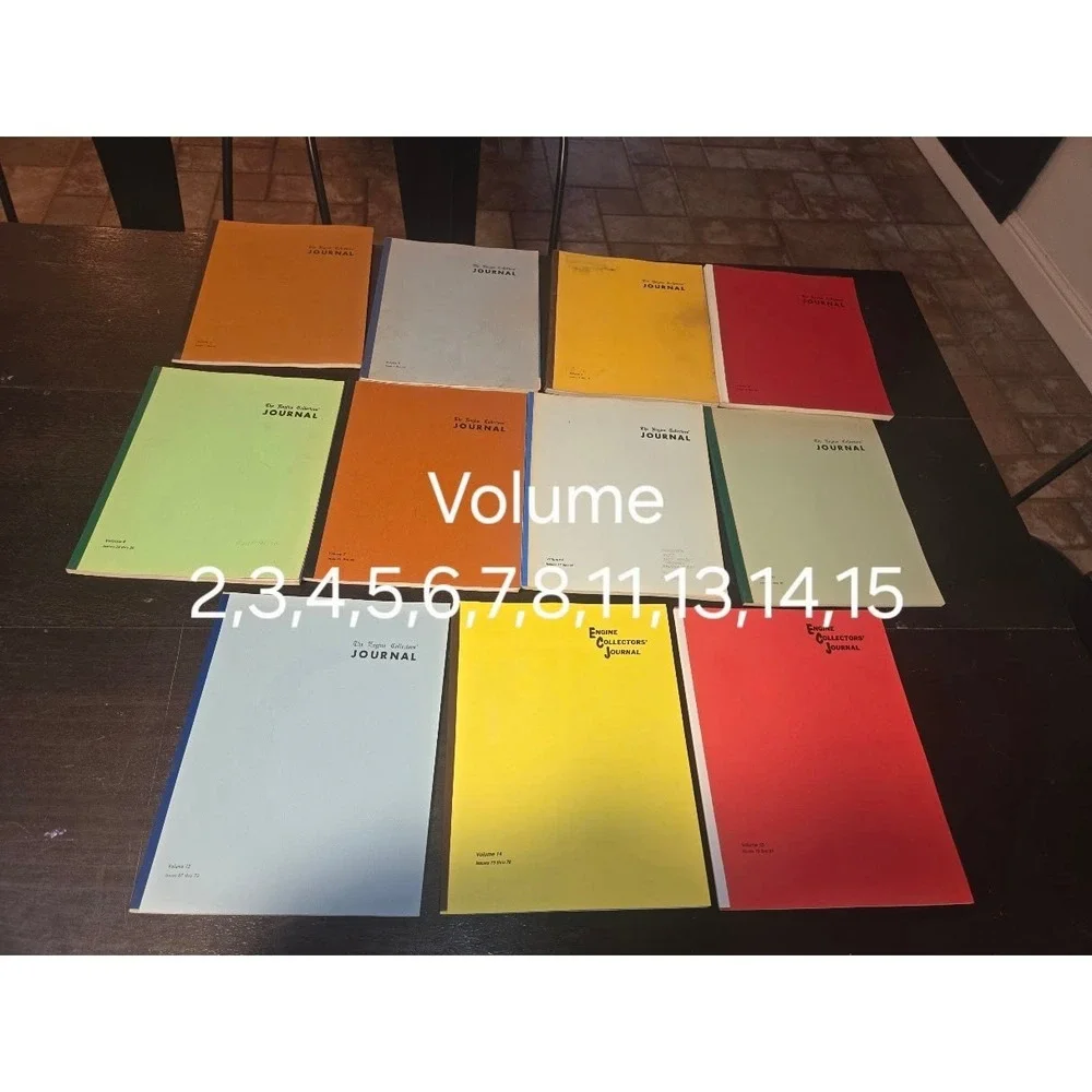 The Engine Collectors Journal Lot 11 Volumes 2-8 11 13-15 Model Engine Magazine